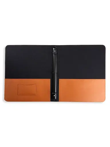 Royce New York One-Inch Leather Ring Binder - Tan | Thumbnail 7 Royce New York One-Inch Leather Ring Binder - Tan | Thumbnail 7