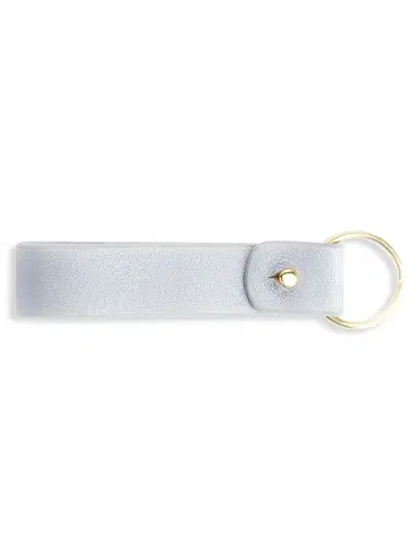 Royce New York Royce New York Minimalist Leather Key Fob - Silver | Thumbnail 2