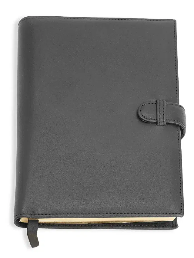 Royce New York Women's Executive Leather Journal - Black