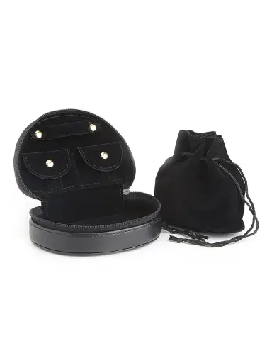 Royce New York Royce New York Compact Jewelry Case - Black | Thumbnail 5