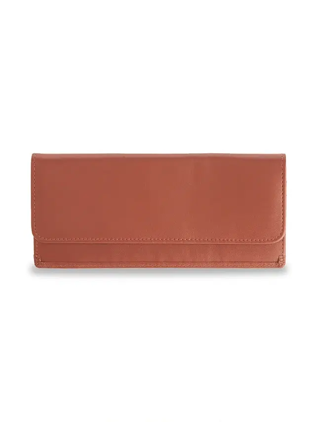 Royce New York Men's RFID-Blocking Leather Clutch Wallet - Tan