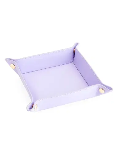 Royce New York Women's Leather Catchall Tray - Lavender | Thumbnail 2 Royce New York Women's Leather Catchall Tray - Lavender | Thumbnail 2