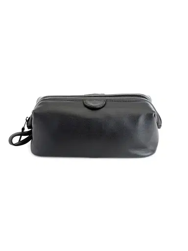Royce New York Men's Royce New York Classic Toiletry Bag - Black | Thumbnail 3