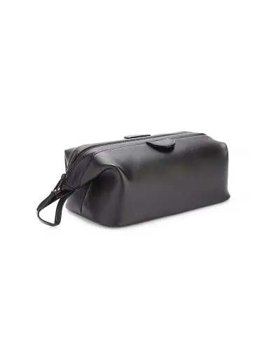 Royce New York Men's Royce New York Classic Toiletry Bag - Black | Thumbnail 5