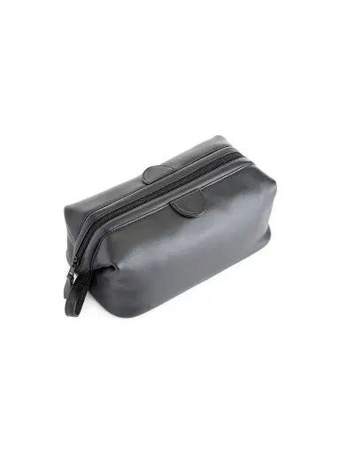 Royce New York Men's Royce New York Classic Toiletry Bag - Black | Thumbnail 1