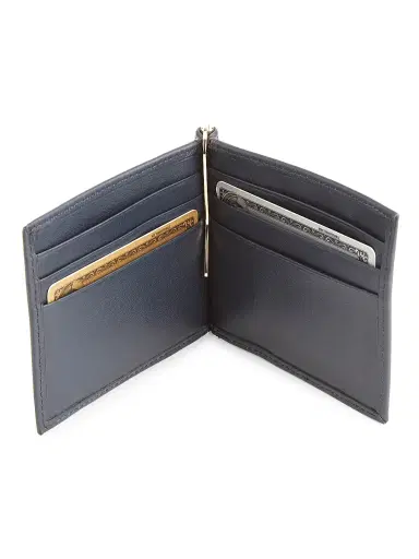 Royce New York Men's RFID-Blocking Leather Money Clip Wallet | Thumbnail 2