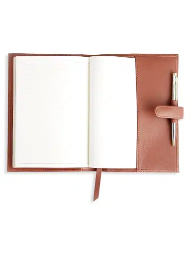 Royce New York Women's Executive Leather Journal - Tan | Thumbnail 2 Royce New York Women's Executive Leather Journal - Tan | Thumbnail 2
