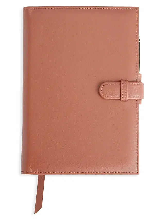 Royce New York Women's Executive Leather Journal - Tan