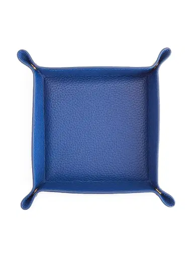 Royce New York Women's Leather Catchall Tray - Cobalt Blue | Thumbnail 1 Royce New York Women's Leather Catchall Tray - Cobalt Blue | Thumbnail 1