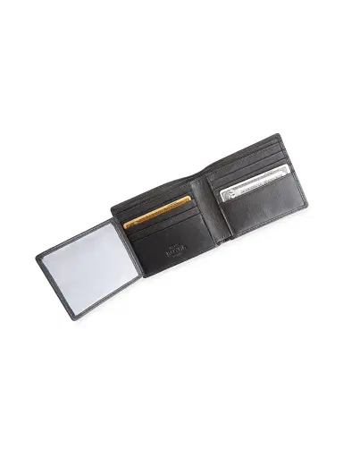 Royce New York Men's RFID Blocking Tri-Fold Wallet - Black Tan | Thumbnail 2 Royce New York Men's RFID Blocking Tri-Fold Wallet - Black Tan | Thumbnail 2
