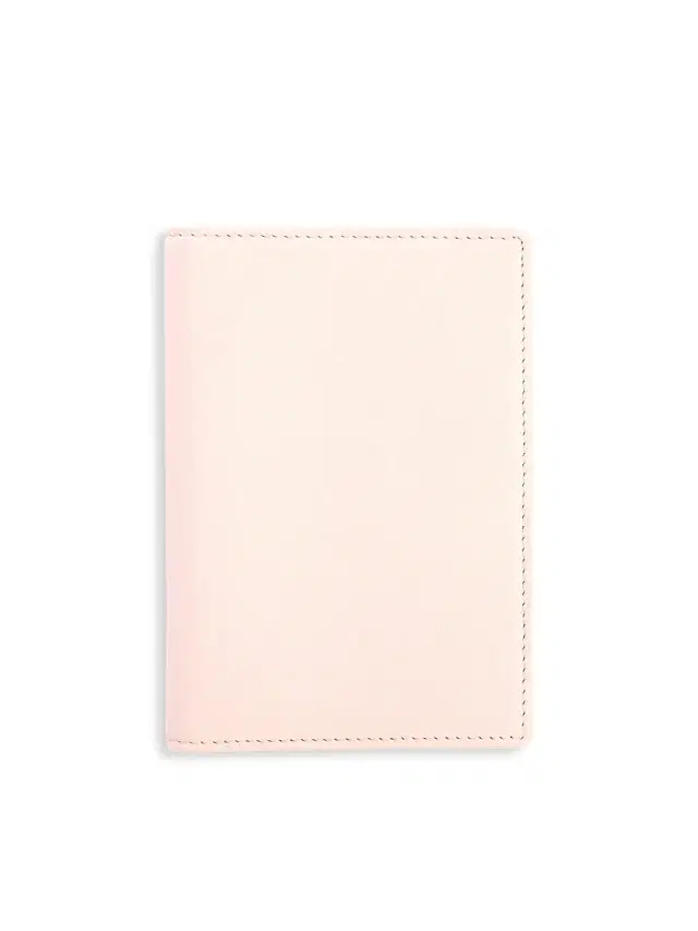 Royce New York Women's RFID-Blocking Leather Passport Case - Blush Pink