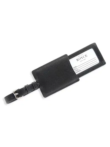 Royce New York Men's Leather Luggage Tag | Thumbnail 2 Royce New York Men's Leather Luggage Tag | Thumbnail 2