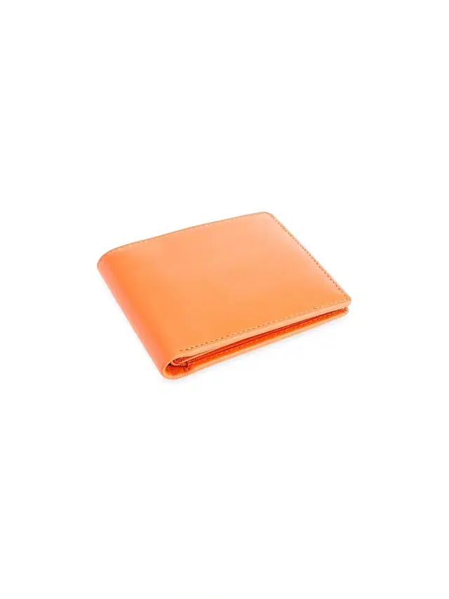 Royce New York Men's RFID Blocking Tri-Fold Wallet - Orange