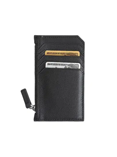 Royce New York Women's Zip Leather Card Wallet | Thumbnail 1 Royce New York Women's Zip Leather Card Wallet | Thumbnail 1
