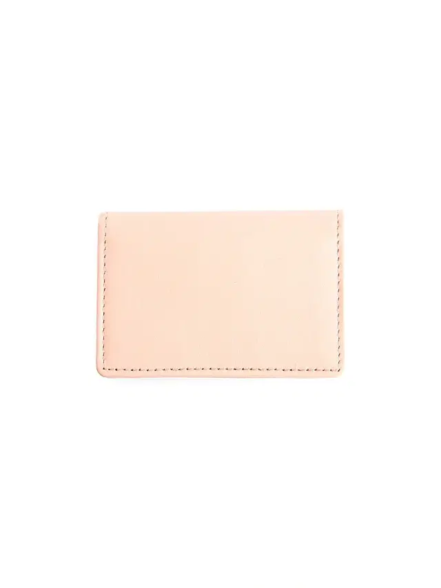 Royce New York Men's Leather Business Card Holder - Light Pink