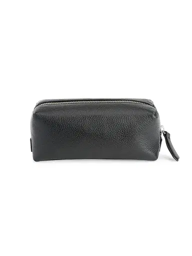 Royce New York Women's Zipper Leather Travel Utility Bag | Thumbnail 1