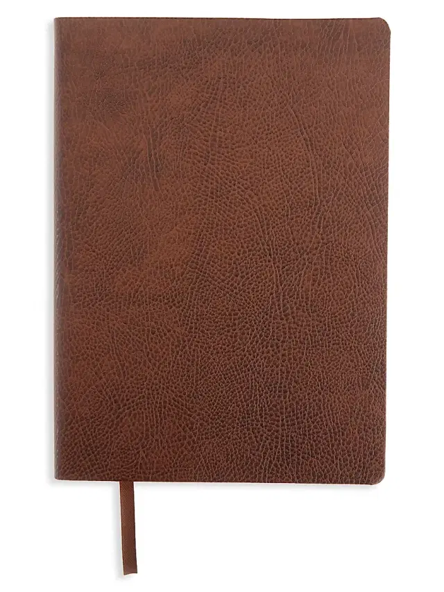 Royce New York Women's Contemporary Leather Journal - Brown