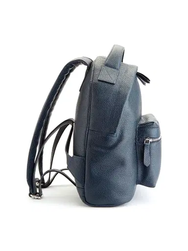 Royce New York Women's Leather Travel Backpack - Cobalt | Thumbnail 3 Royce New York Women's Leather Travel Backpack - Cobalt | Thumbnail 3