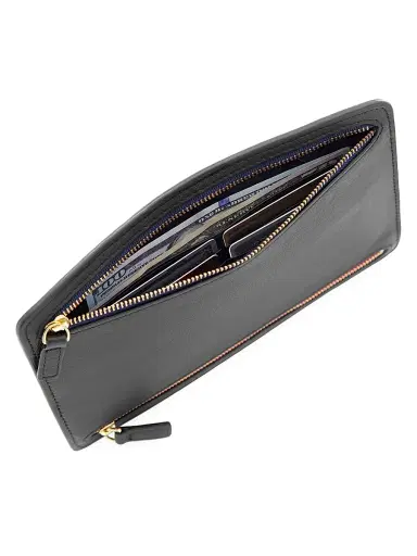 Royce New York Women's RFID-Blocking 4-Zip Leather Travel Organizer | Thumbnail 2 Royce New York Women's RFID-Blocking 4-Zip Leather Travel Organizer | Thumbnail 2