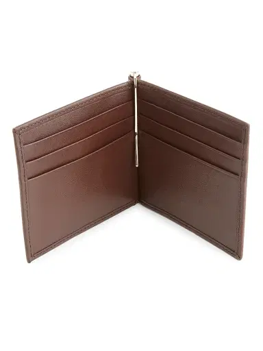 Royce New York Men's RFID-Blocking Leather Money Clip Wallet - Brown | Thumbnail 2 Royce New York Men's RFID-Blocking Leather Money Clip Wallet - Brown | Thumbnail 2