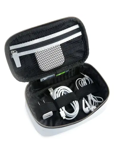 Royce New York Women's Zippered Travel Tech Organizer Case | Thumbnail 2