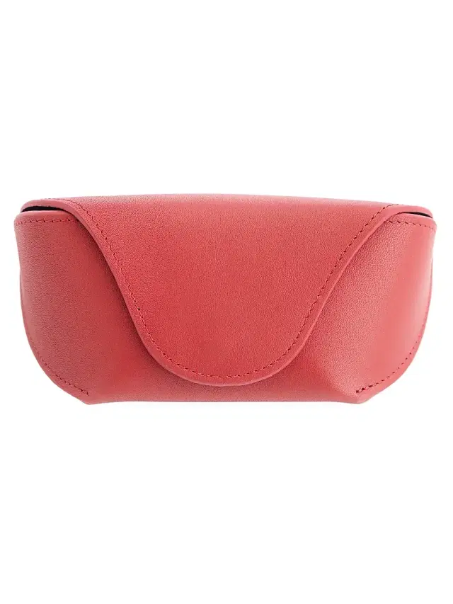 Royce New York Women's Leather Sunglasses Carrying Case - Red