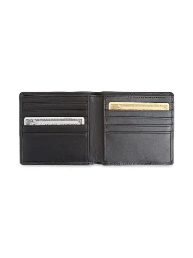 Royce New York Men's Executive Bi-Fold Wallet - Black | Thumbnail 2