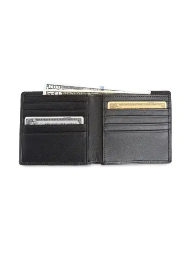 Royce New York Men's Executive Bi-Fold Wallet - Black | Thumbnail 3