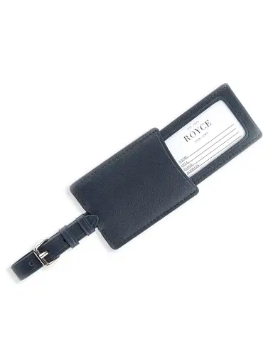 Royce New York Men's Leather Luggage Tag | Thumbnail 2 Royce New York Men's Leather Luggage Tag | Thumbnail 2