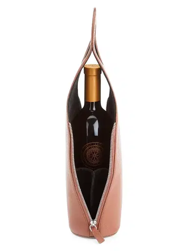 Royce New York Leather Wine & Champagne Carrying Case - Tan | Thumbnail 3 Royce New York Leather Wine & Champagne Carrying Case - Tan | Thumbnail 3