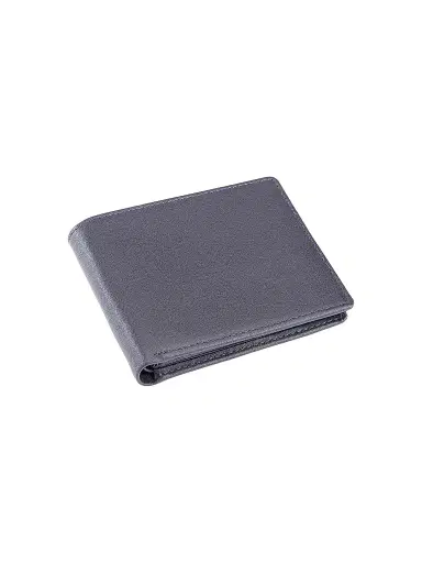 Royce New York Men's RFID Blocking Tri-Fold Wallet - Navy Blue | Thumbnail 1