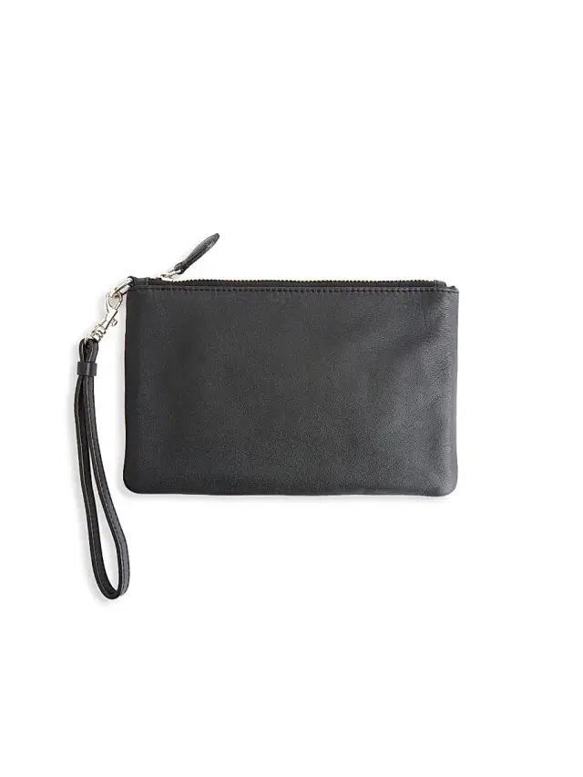Royce New York Men's  Leather Wristlet - Black