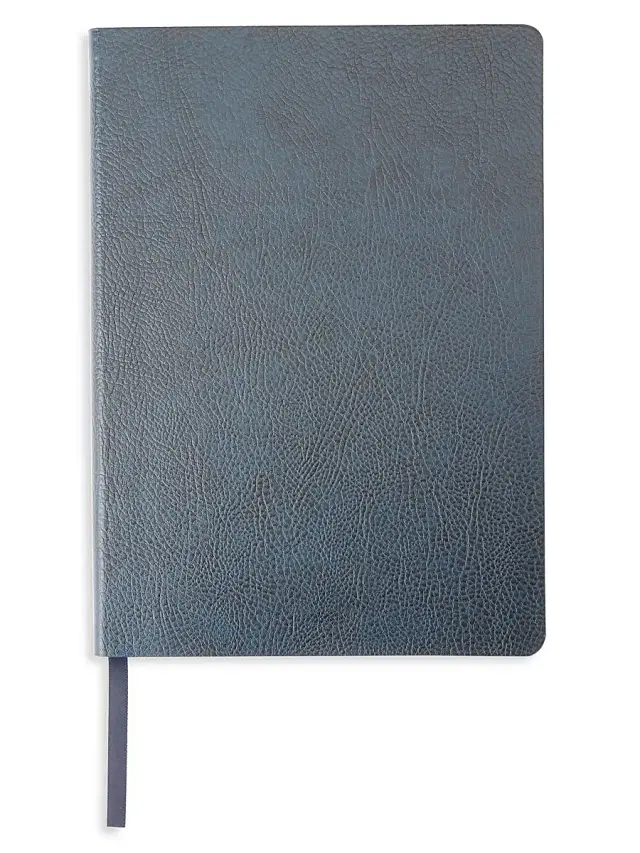Royce New York Women's Contemporary Leather Journal - Navy Blue