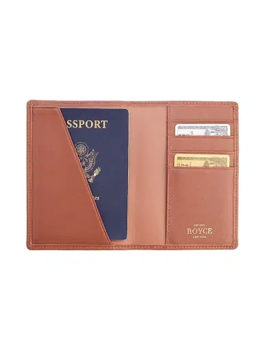Royce New York Women's RFID-Blocking Leather Passport Case | Thumbnail 2 Royce New York Women's RFID-Blocking Leather Passport Case | Thumbnail 2