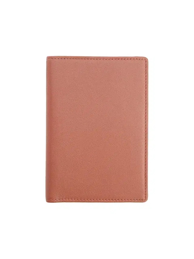 Women's RFID-Blocking Leather Passport Case - Tan