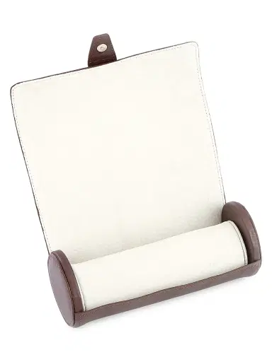 Royce New York Women's Leather Travel Watch Roll - Brown | Thumbnail 2 Royce New York Women's Leather Travel Watch Roll - Brown | Thumbnail 2