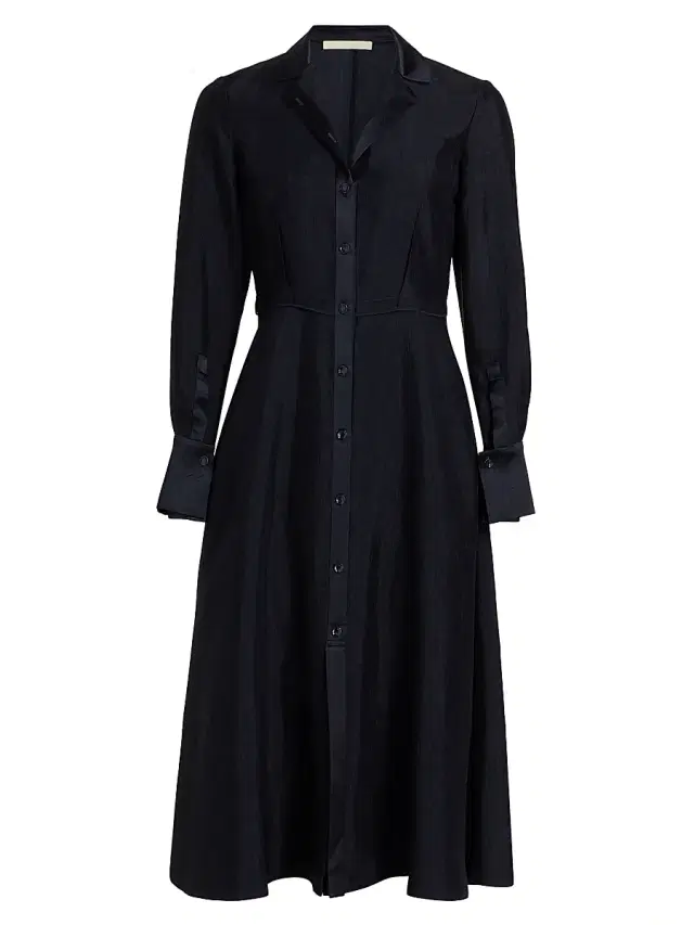 Jason Wu Collection Women's Washed Twill Midi-Shirtdress - Ultra Navy