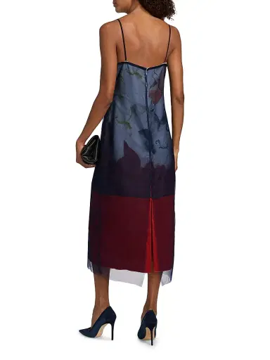 Jason Wu Collection Women's Shadow Floral Collage Slip Midi-Dress | Thumbnail 5 Jason Wu Collection Women's Shadow Floral Collage Slip Midi-Dress | Thumbnail 5