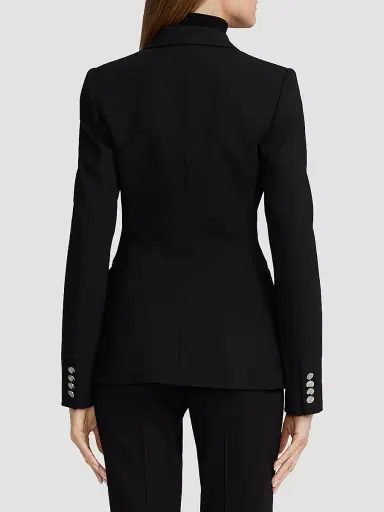 Ralph Lauren Collection Women's Camden Cashmere Double-Breasted Jacket - Black | Thumbnail 5 Ralph Lauren Collection Women's Camden Cashmere Double-Breasted Jacket - Black | Thumbnail 5