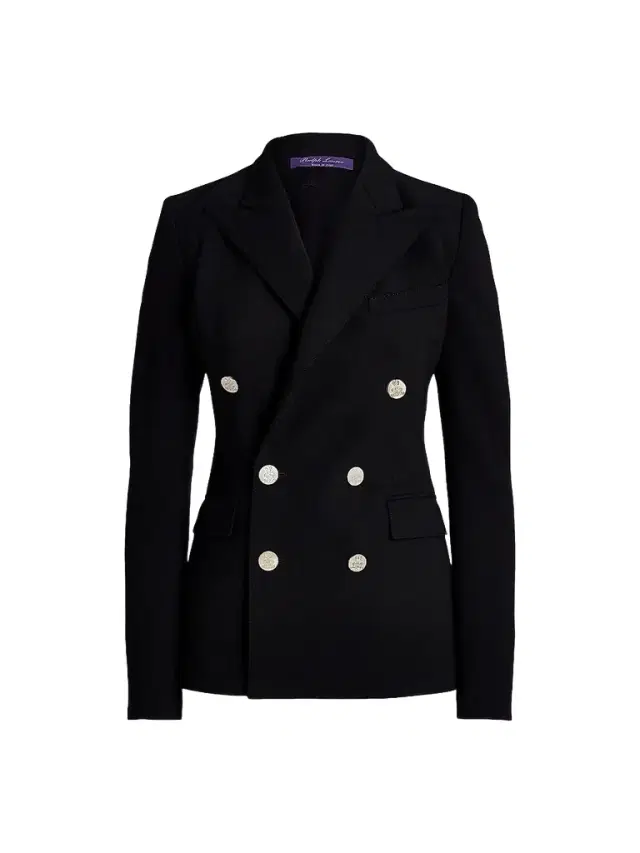 Women's Camden Cashmere Double-Breasted Jacket - Black