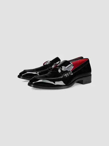 Christian Louboutin Men's Chambelimoc Night Strass Loafers - Black - Size 15 | Thumbnail 2