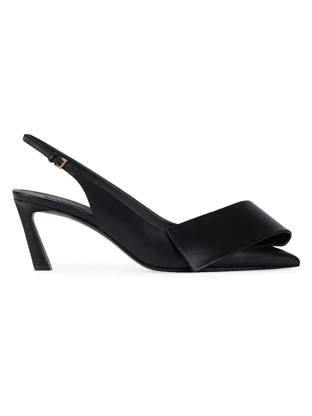 Givenchy Women's Twisted Ribbon Slingbacks Pumps in Leather - Black