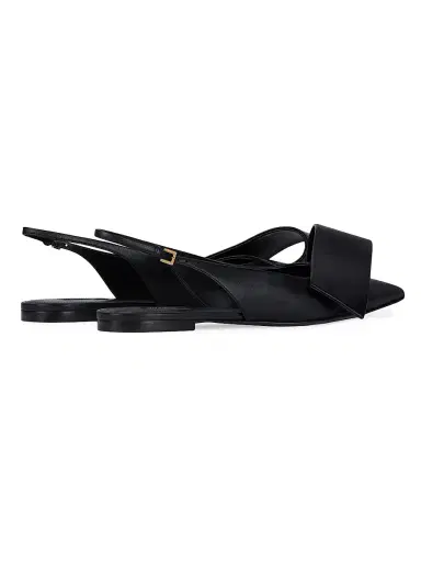 Givenchy Women's Twisted Ribbon Flat Slingbacks in Leather | Thumbnail 5 Givenchy Women's Twisted Ribbon Flat Slingbacks in Leather | Thumbnail 5
