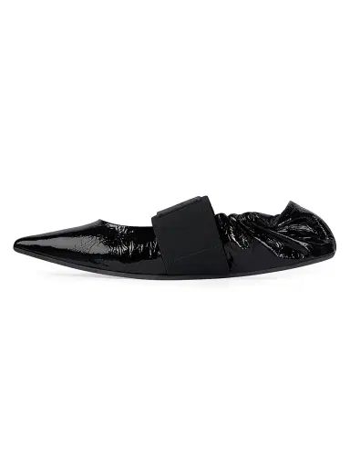 Givenchy Women's Crush Ballerinas in Naplack Leather | Thumbnail 3