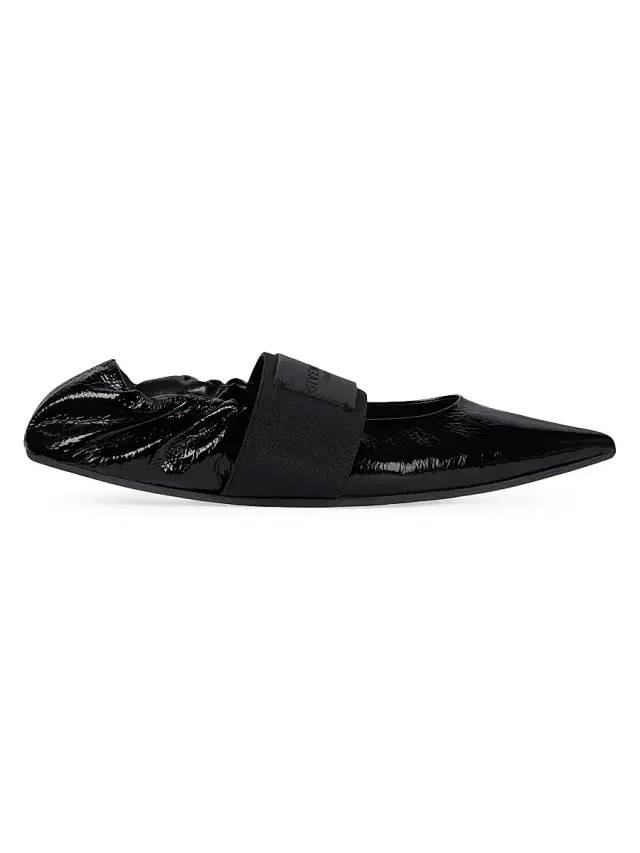 Givenchy Women's Crush Ballerinas in Naplack Leather - Black