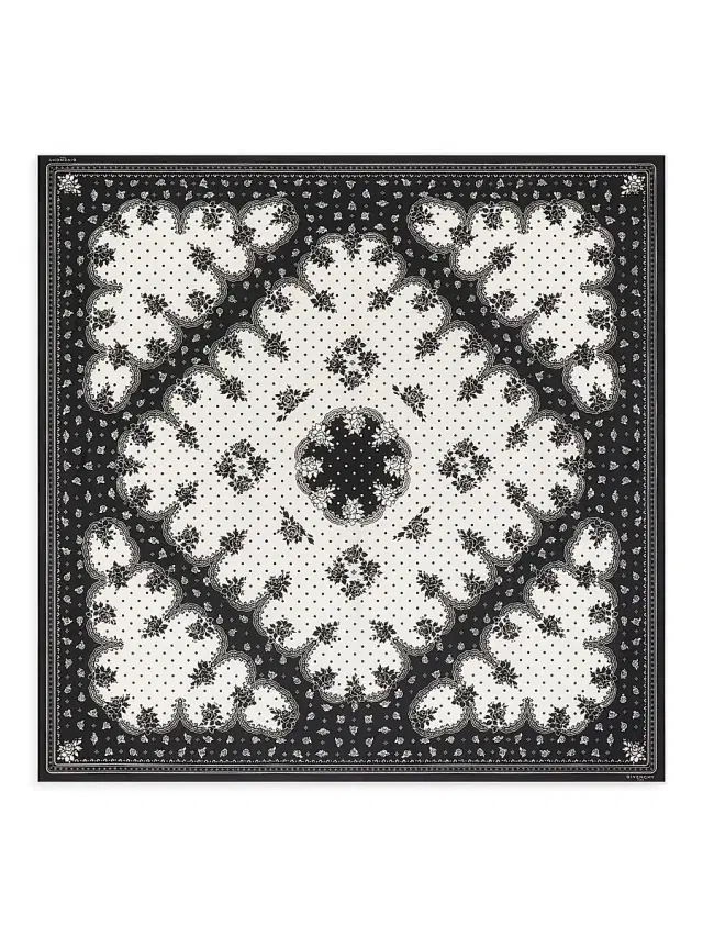 Givenchy Women's  Bandana in Cotton and Silk - Black