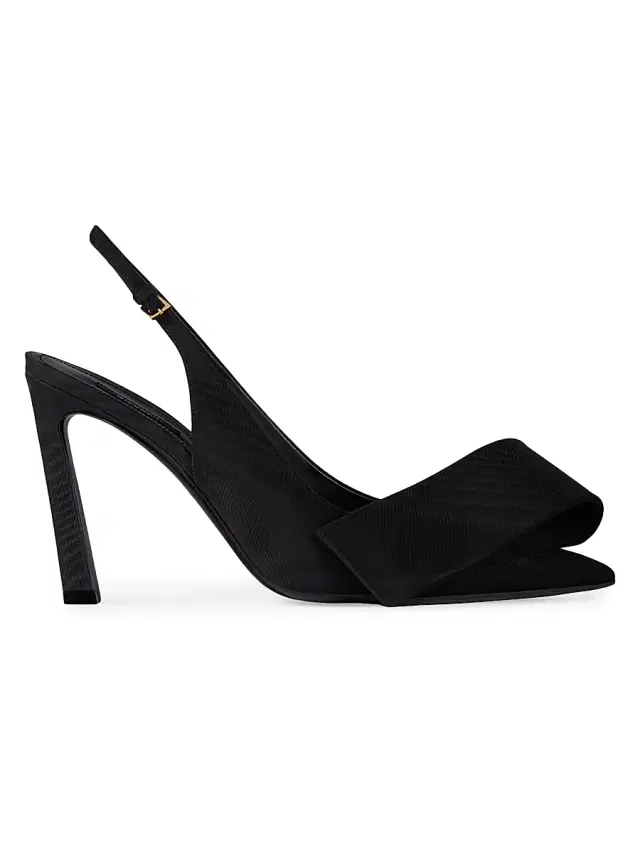 Givenchy Women's Twisted Ribbon Slingbacks Pumps - Black
