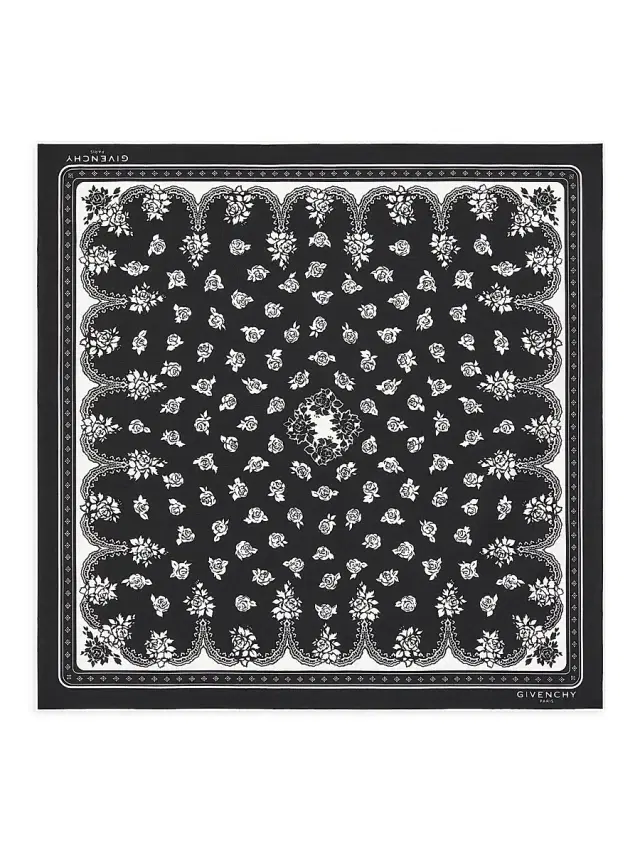 Givenchy Women's Bandana in Cotton and Silk - Black