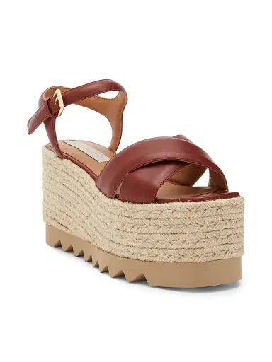 Stella McCartney Women's Elyse Espadrille Wedge Sandals - Natural Cherry - Size 10 | Thumbnail 2 Stella McCartney Women's Elyse Espadrille Wedge Sandals - Natural Cherry - Size 10 | Thumbnail 2