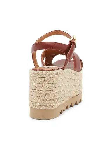 Stella McCartney Women's Elyse Espadrille Wedge Sandals - Natural Cherry - Size 10 | Thumbnail 3 Stella McCartney Women's Elyse Espadrille Wedge Sandals - Natural Cherry - Size 10 | Thumbnail 3
